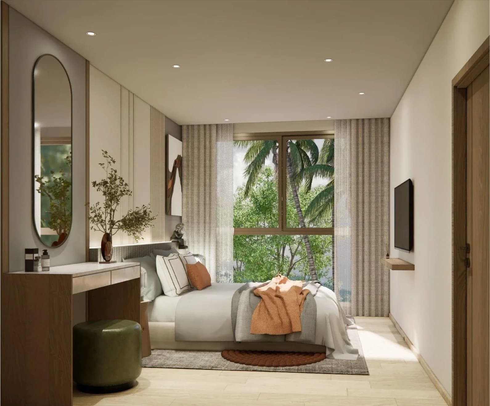 2-bedroom type C1 — bedroom