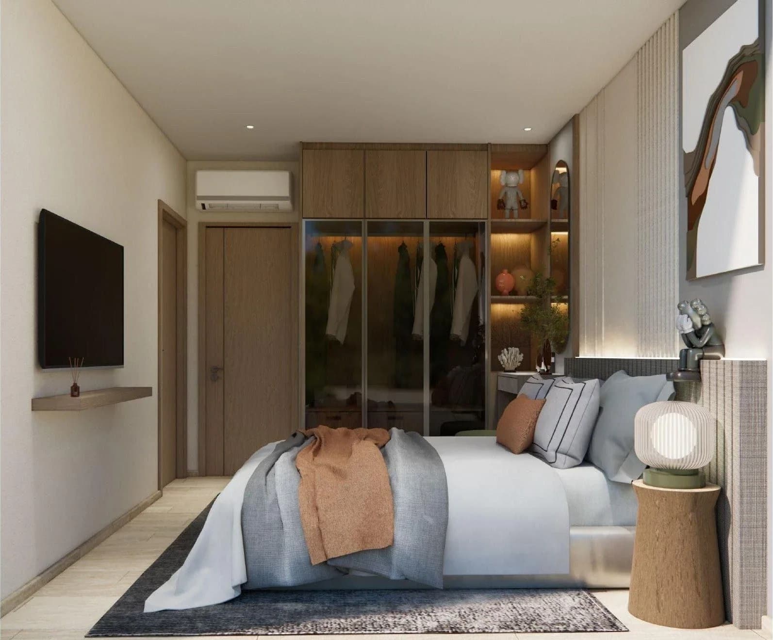 2-bedroom type B1 — bedroom
